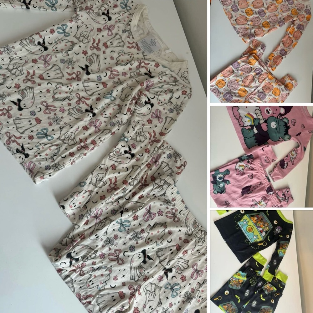 4 sets of brand new Halloween pjs
